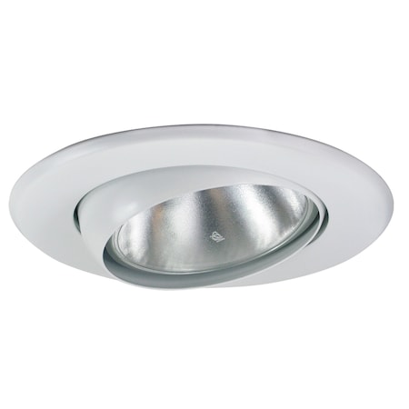 Nora Lighting 5" BR/PAR30 Adj. Eyeball w/ Metal Trim, White NT-5070W